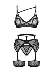 Komplet Obsessive Nuites 3-PCS Set S-3XL