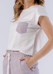Piżama Leveza 1547 Lili kr/r M-2XL