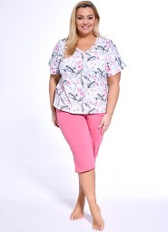 Piżama Cornette 695/312 Vivian kr/r 3XL-5XL damska