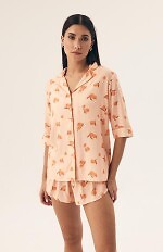 Piżama Henderson Ladies 42686 Naranja kr/r S-2XL rozpinana