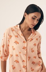 Piżama Henderson Ladies 42686 Naranja kr/r S-2XL rozpinana