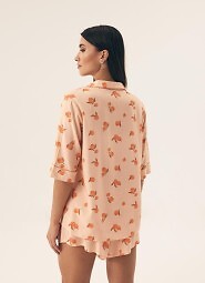 Piżama Henderson Ladies 42686 Naranja kr/r S-2XL rozpinana