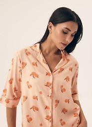 Piżama Henderson Ladies 42686 Naranja kr/r S-2XL rozpinana
