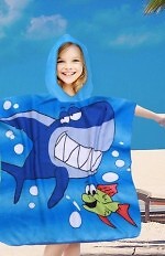 PonchoCotton World Plażowe Dziecięce z kapturem 60x60