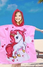 PonchoCotton World Plażowe Dziecięce z kapturem 60x60