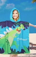 PonchoCotton World Plażowe Dziecięce z kapturem 60x60