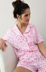Piżama Sensis Ariadna kr/r S-XL rozpinana