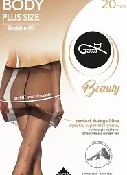 Rajstopy Gatta Body Plus Size Fashion wz.02 20 den 3-6