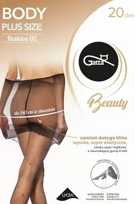 Rajstopy Gatta Body Plus Size Fashion wz.02 20 den 3-6 - zdjęcie 2