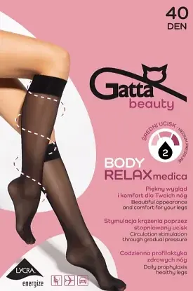 Podkolanówki Gatta Body RELAX medica 40 den