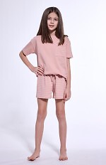 Piżama Cornette Young Girl 569/111 Lagoon kr/r 134-164