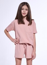 Piżama Cornette Young Girl 569/111 Lagoon kr/r 134-164