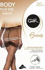Rajstopy Gatta Body Plus Size Fashion wz.01 20 den 3-6