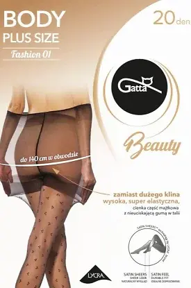 Rajstopy Gatta Body Plus Size Fashion wz.01 20 den 3-6 - zdjęcie 2