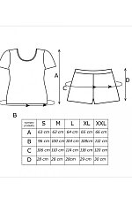 Piżama Donna Cherry Short kr/r S-2XL