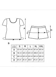 Piżama Donna Cherry Short kr/r S-2XL
