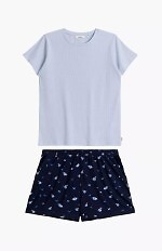 Piżama Atlantic NLP-490/01 kr/r S-XL
