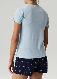 Piżama Atlantic NLP-490/01 kr/r S-XL