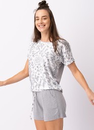 Piżama Key LNS 544 B25 Wiskoza kr/r S-XL