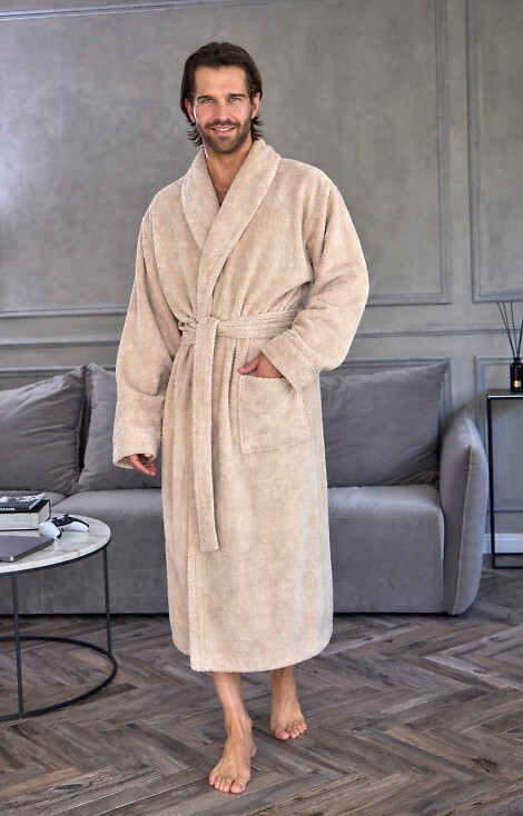 Szlafrok L&L 2450 M-2XL męski frota