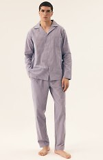 Piżama Henderson 43035 Mic dł/r M-2XL rozpinana