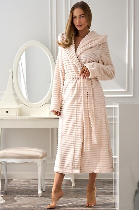 Szlafrok L&L 2599 Robin długi S-2XL damski