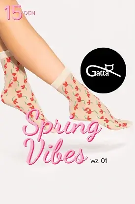 Skarpetki Gatta Spring Vibes wz.01 15 den - zdjęcie 2
