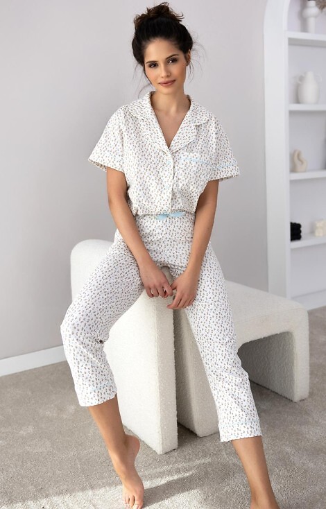 Piżama Sensis Marieta kr/r S-XL rozpinana