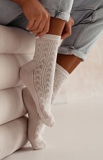 Skarpety Milena 0989-007 Ażur 37-41