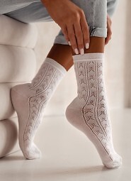 Skarpety Milena 0989-007 Ażur 37-41