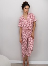 Piżama Sensis Sofija kr/r S-XL rozpinana