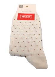 Skarpety Milena 0200-170 Prążek Kropki 37-41