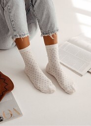 Skarpety Milena 0200-170 Prążek Kropki 37-41
