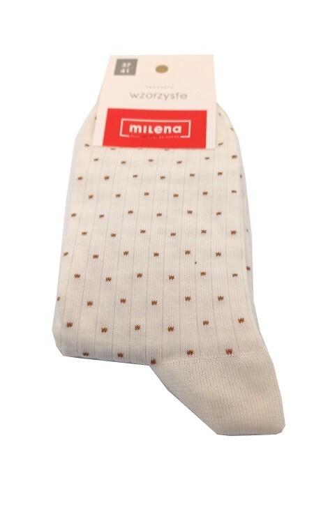 Skarpety Milena 0200-170 Prążek Kropki 37-41