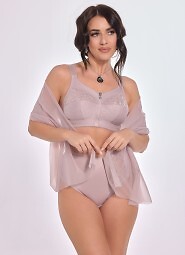 Biustonosz soft bez fiszbin Viki Zuza 586 Kwarcowy Róż 80-95