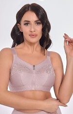 Biustonosz soft bez fiszbin Viki Zuza 586 Kwarcowy Róż 100-105