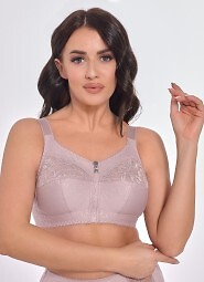 Biustonosz soft bez fiszbin Viki Zuza 586 Kwarcowy Róż 100-105