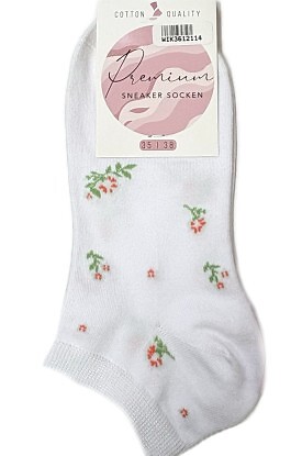 Stopki WiK 36121 Damskie Kwiatuszki 35-42 - zdjęcie 2