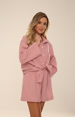 Komplet De Lafense 855 Harper 7/8 Muślin Homewear S-2XL rozpinany