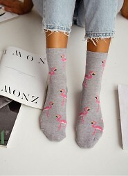 Skarpety Milena 0200-176 Flamingi 37-41