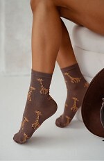 Skarpety Milena 0200-180 Żyrafa 37-41