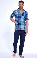 Piżama Cornette 318/53 kr/r 3XL-5XL męska rozpinana
