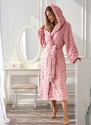 Szlafrok L&L 2554 Valentine długi S-2XL damski