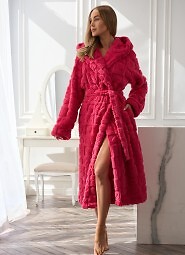 Szlafrok L&L 2554 Valentine długi S-2XL damski