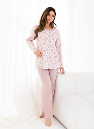 Piżama Regina 710 dł/r 2XL-3XL Z25/26 damska rozpinana