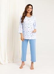 Piżama Regina 723 7/8 2XL-3XL Z25/26 damska rozpinana