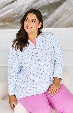 Piżama Taro Yolanda 3462 dł/r 2XL-4XL Z25/26 damska