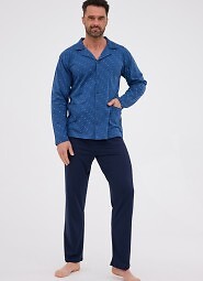 Piżama Cornette 114/78 dł/r rozpinana 3XL-5XL