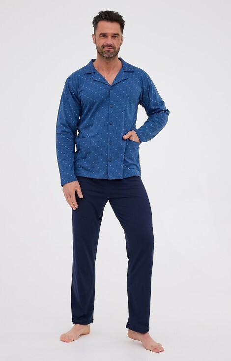 Piżama Cornette 114/78 dł/r rozpinana 3XL-5XL
