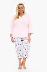 Piżama Cornette 389/455 Nancy 3/4 3XL-5XL damska